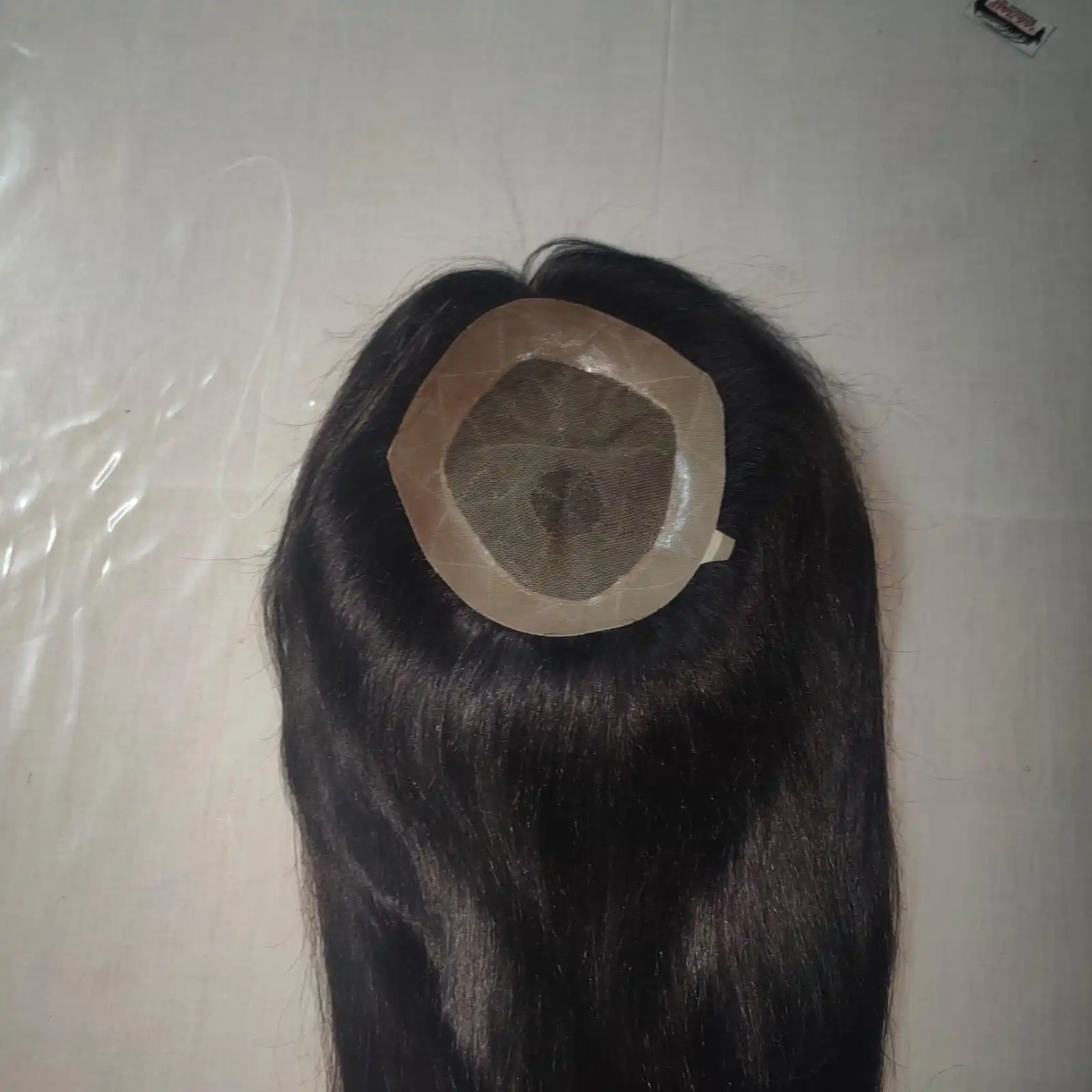 Los Angeles Model Human Hair Toupees Human Hair Wig Toupee With 1b