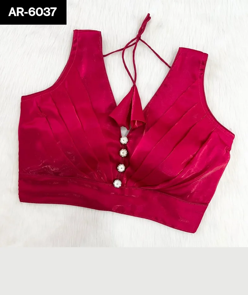 Women Wear Traditional New Rafale Silk Designer Free Size Blouse For