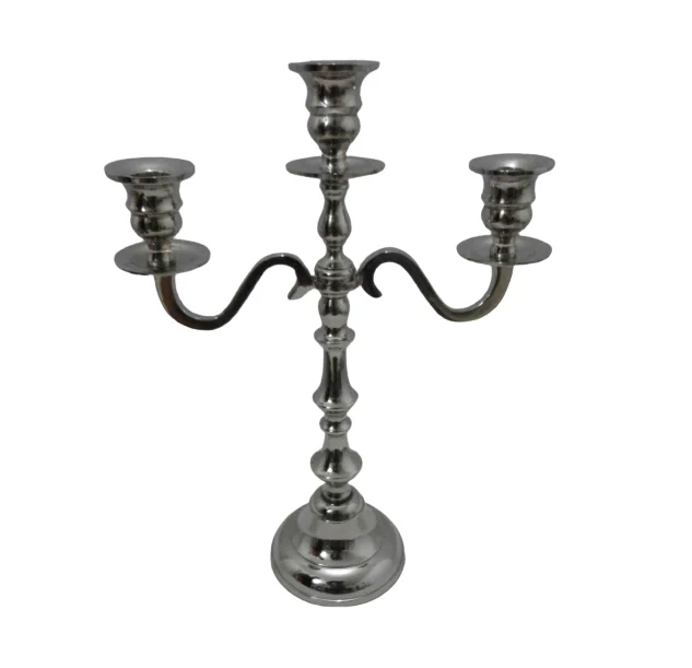 Hanging Candelabra Aluminium 5 Arm Candle Stand Nickel For Home ...