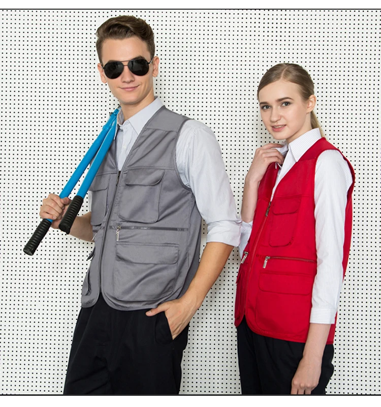 Customized Staff Uniform Classic Waiter Waitress Sleeveless Hotel Bar