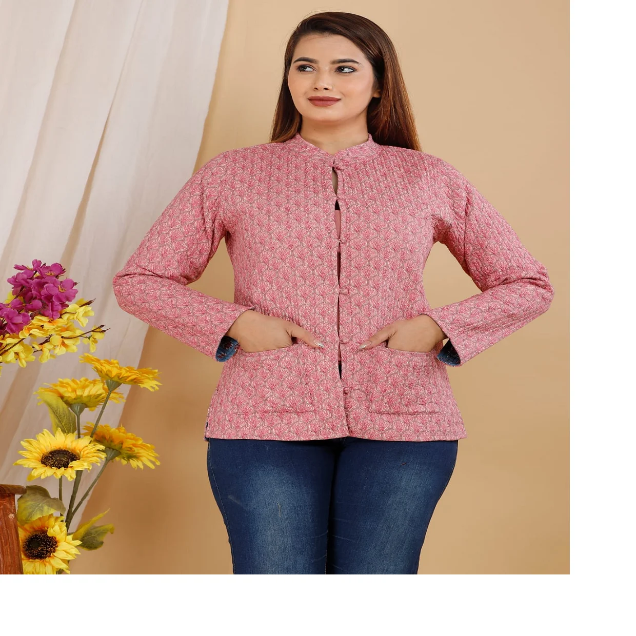 Custom Made All New Exclusive Full Sleeves Jaipuri Hand Block Printed