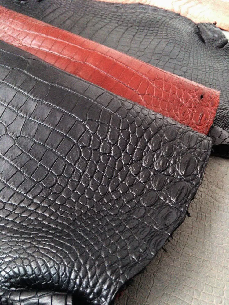 High Quality Tanned Alligator Leather Wholesale Genuine Leather Matte ...