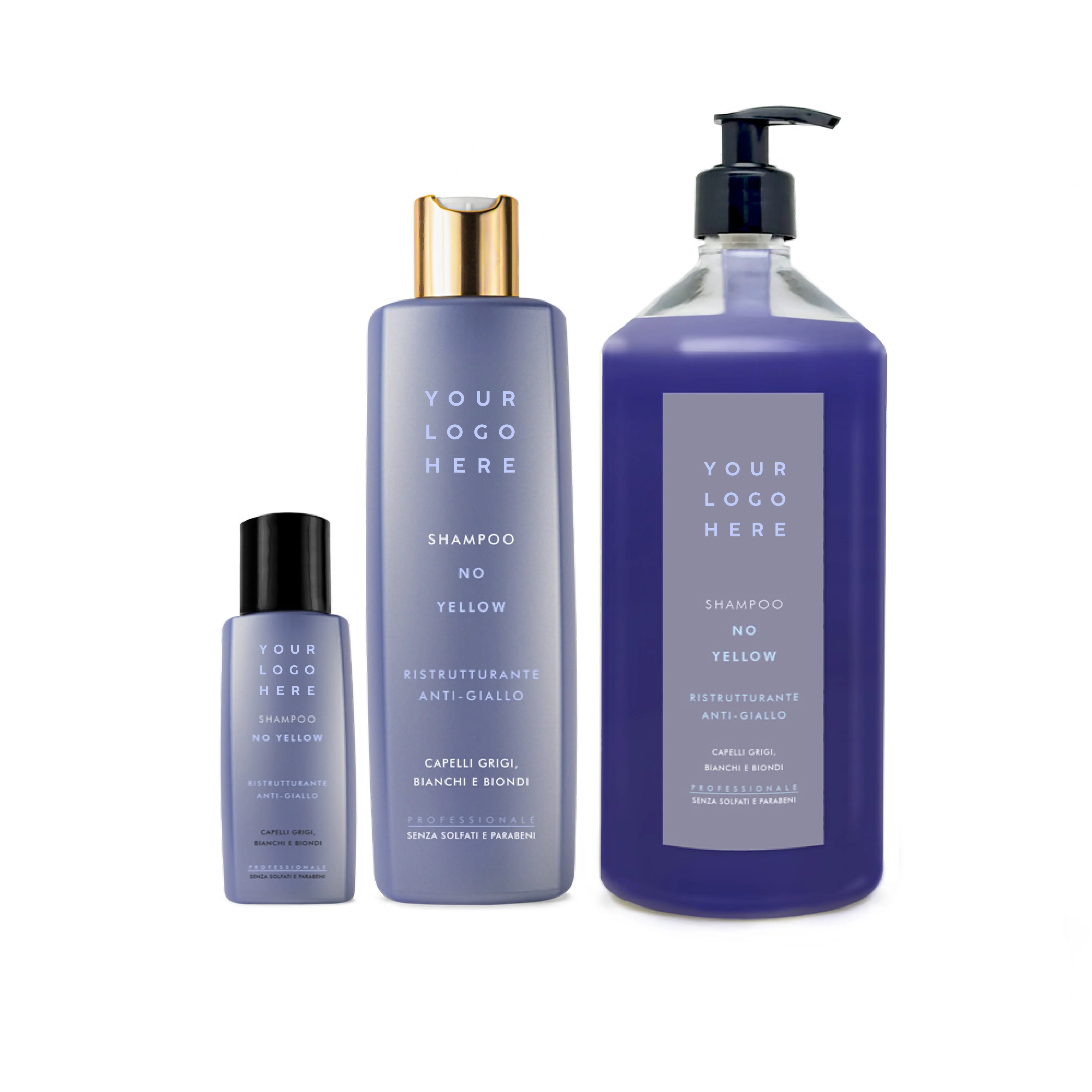 Shampoo Keratin Professional No Yellow Purlple Travel Size Made In Italy Private Label 100ml