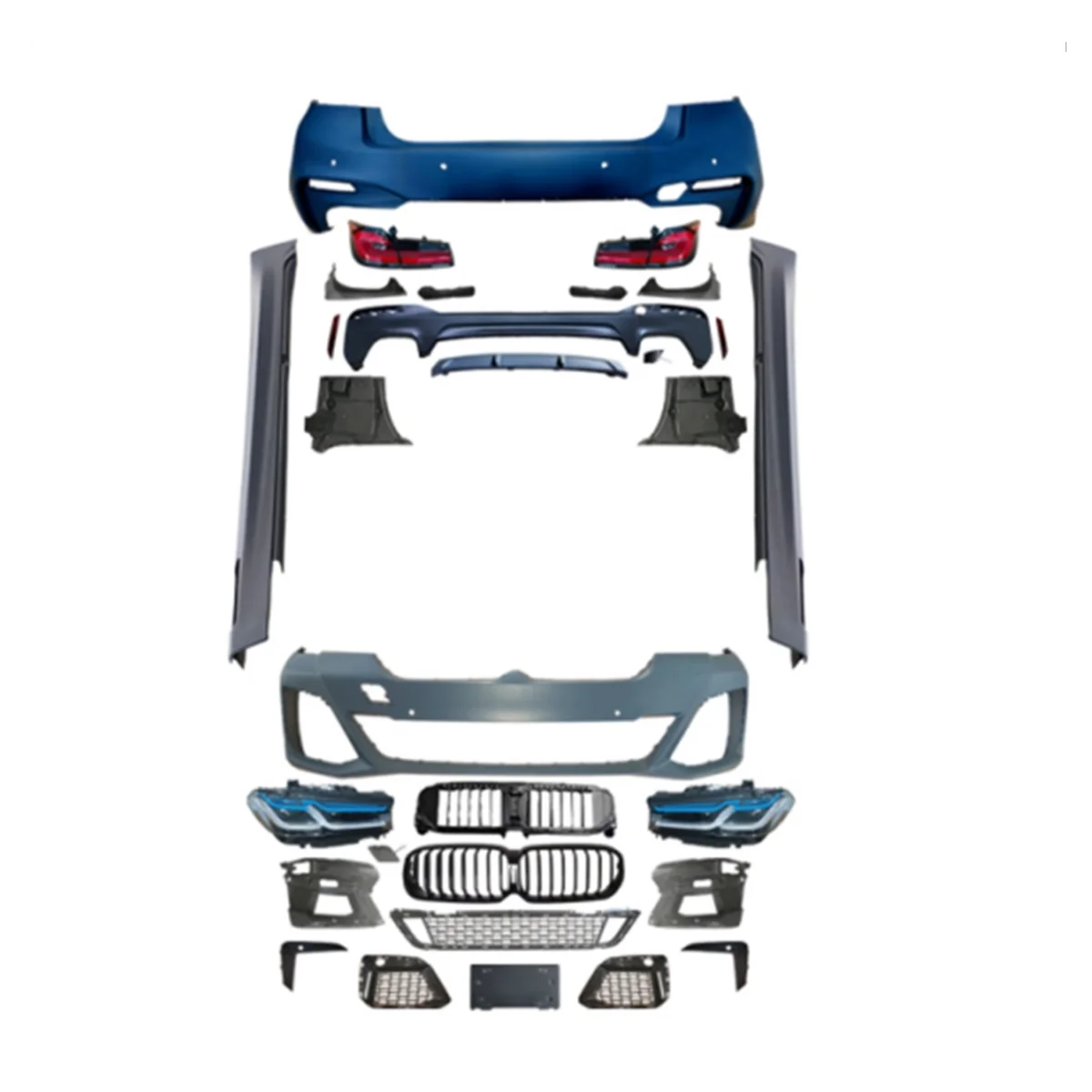 Body Kit Facelift Conversion Body Kit For Bmw 5 Series G30 2017 2019 Upgrade 2020+ Lci Mtech