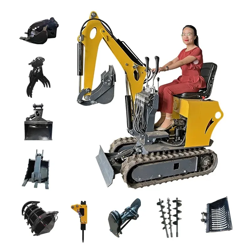 7.6kw New Digger Micro Mini Excavator 1ton 1.2ton Mini Crawler Digger ...