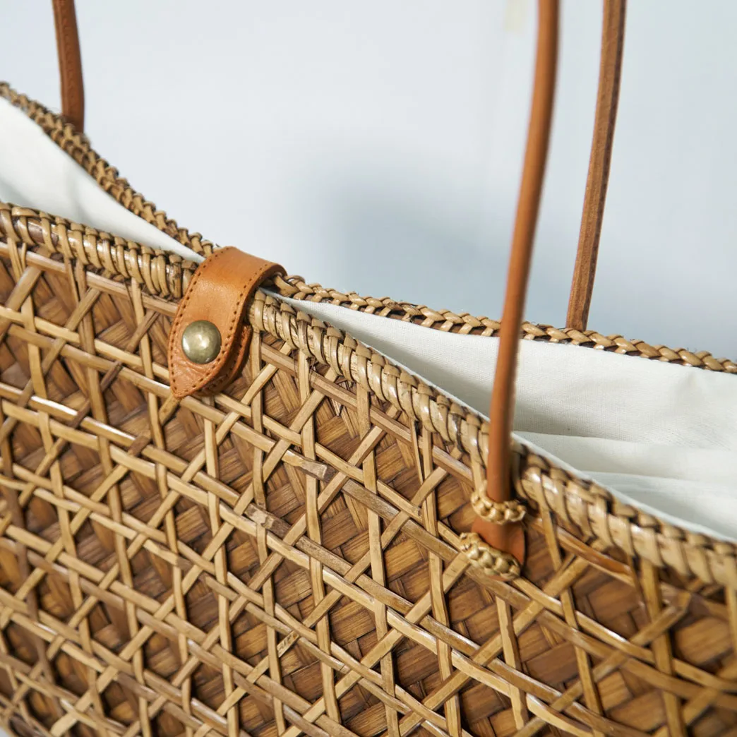 Wicker Cane Handbags For Women Ecofriendly Style Low Price Export High