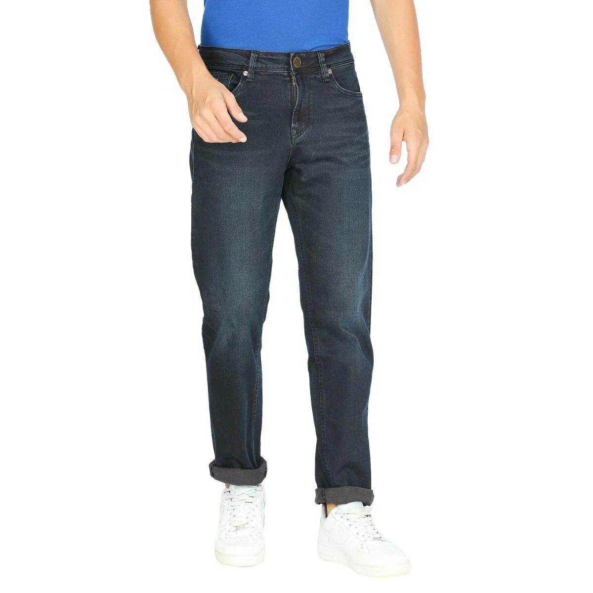 Branded Mens Fashion Designer Blank Light Blue Denim Jeans For Men