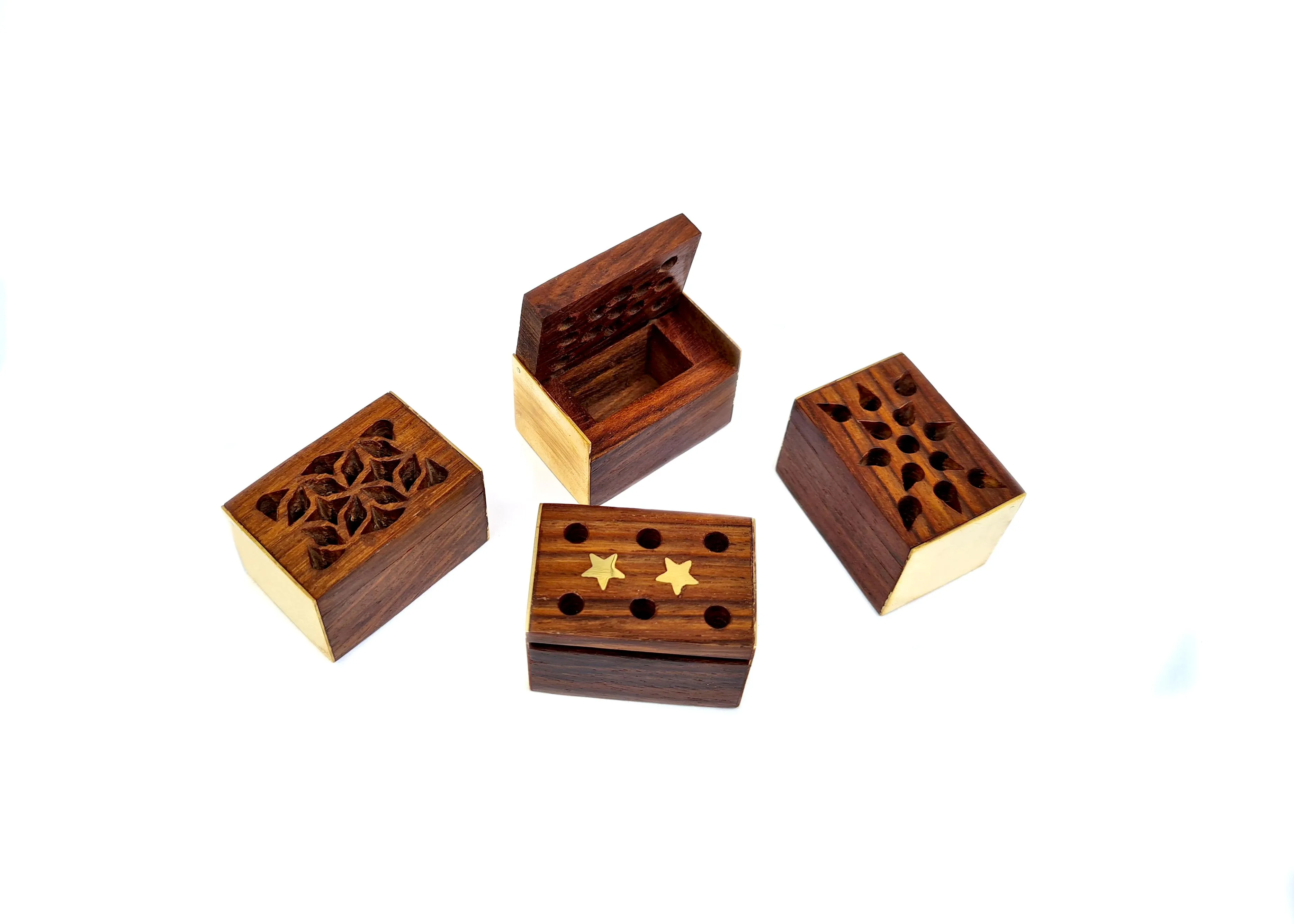 Mini Box Small Wooden Box Indian Handicraft With Lid Wood Box With