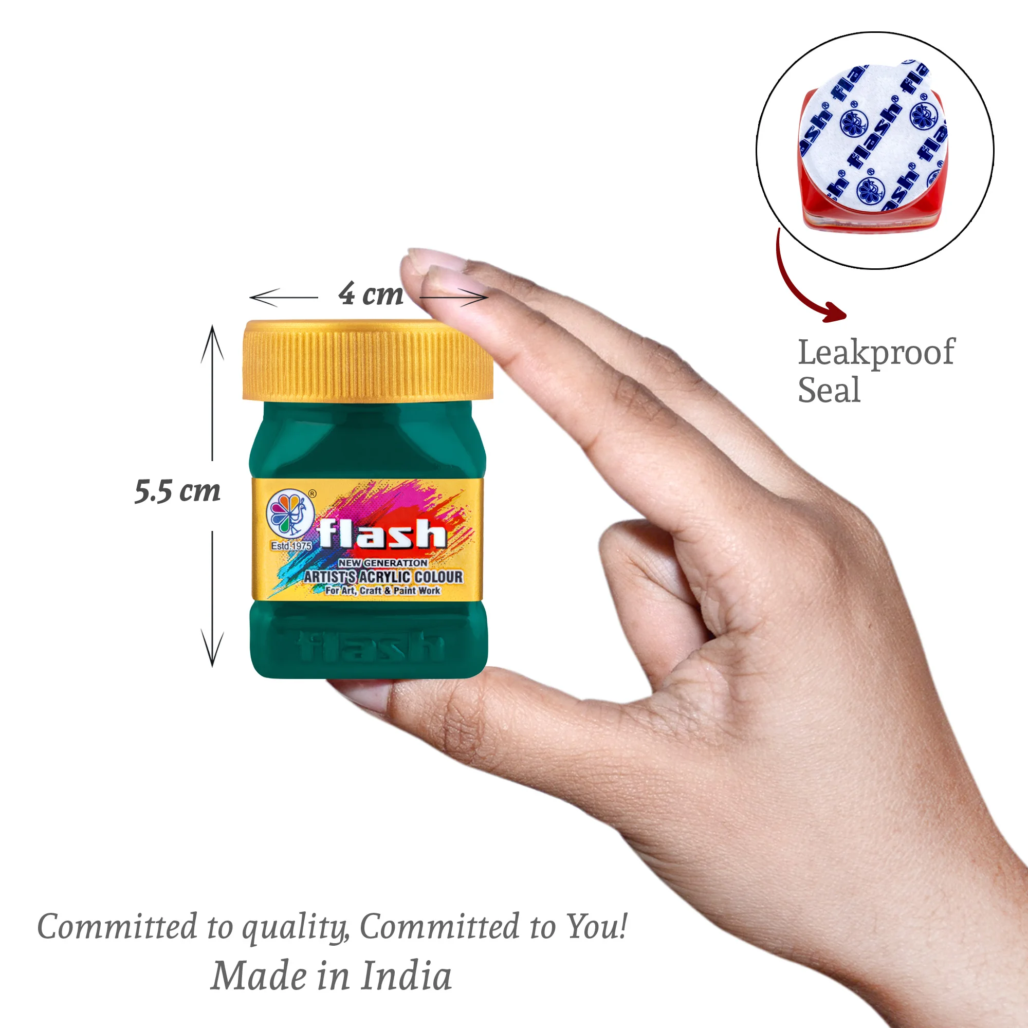 Top Quality Flash Acrylic Paint Set 50ml Set High Light Fastness Non