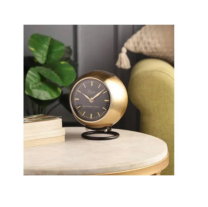 Antique Design Table Clock Home Tableware Accessories With Metal ...