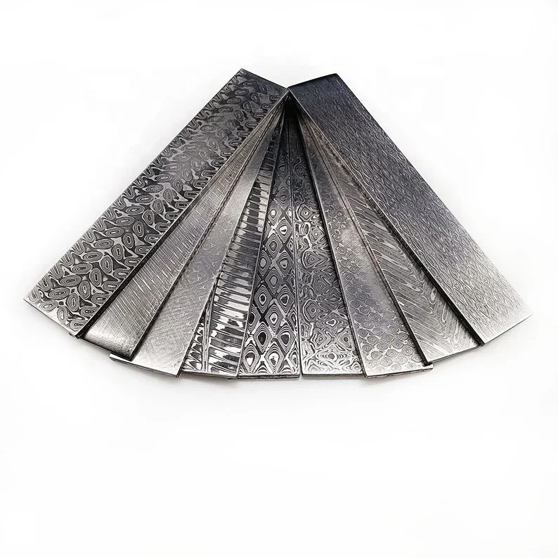 Hand Crafted Vg10 67 Layers Damascus Steel Billet 6062hrs 25mm
