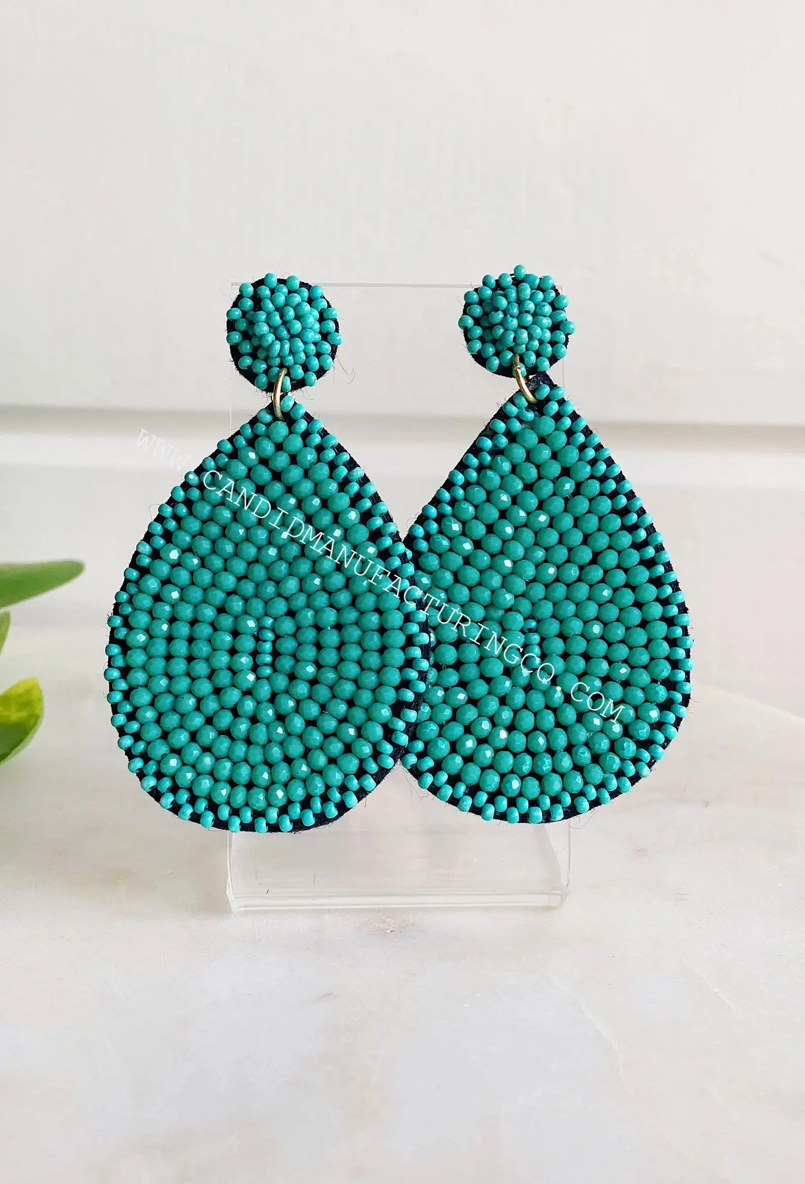 Kennedy Beaded Tassel Earrings In Pink In Multi Colour Light Weight