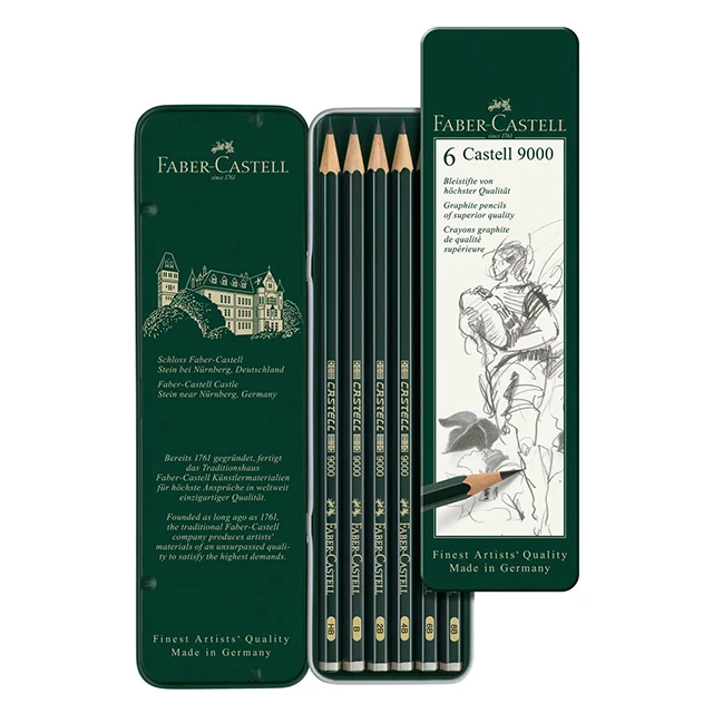 Faber Castell 9000 Art Set Pencil (pack Of 6) Drawing Pencil For School