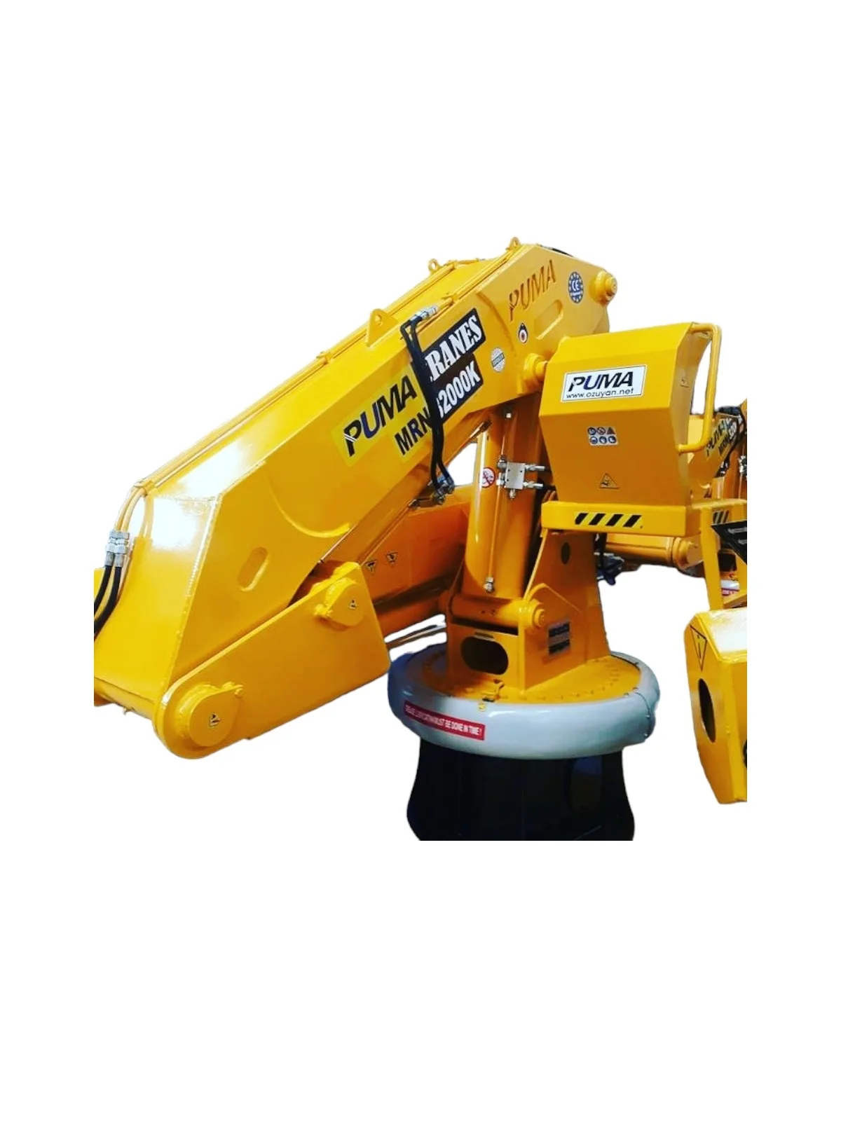 Puma Cranes Turkey 7 Ton Marine Hydraulic Knuckle Boom Crane High Quality Pma 200 Series With