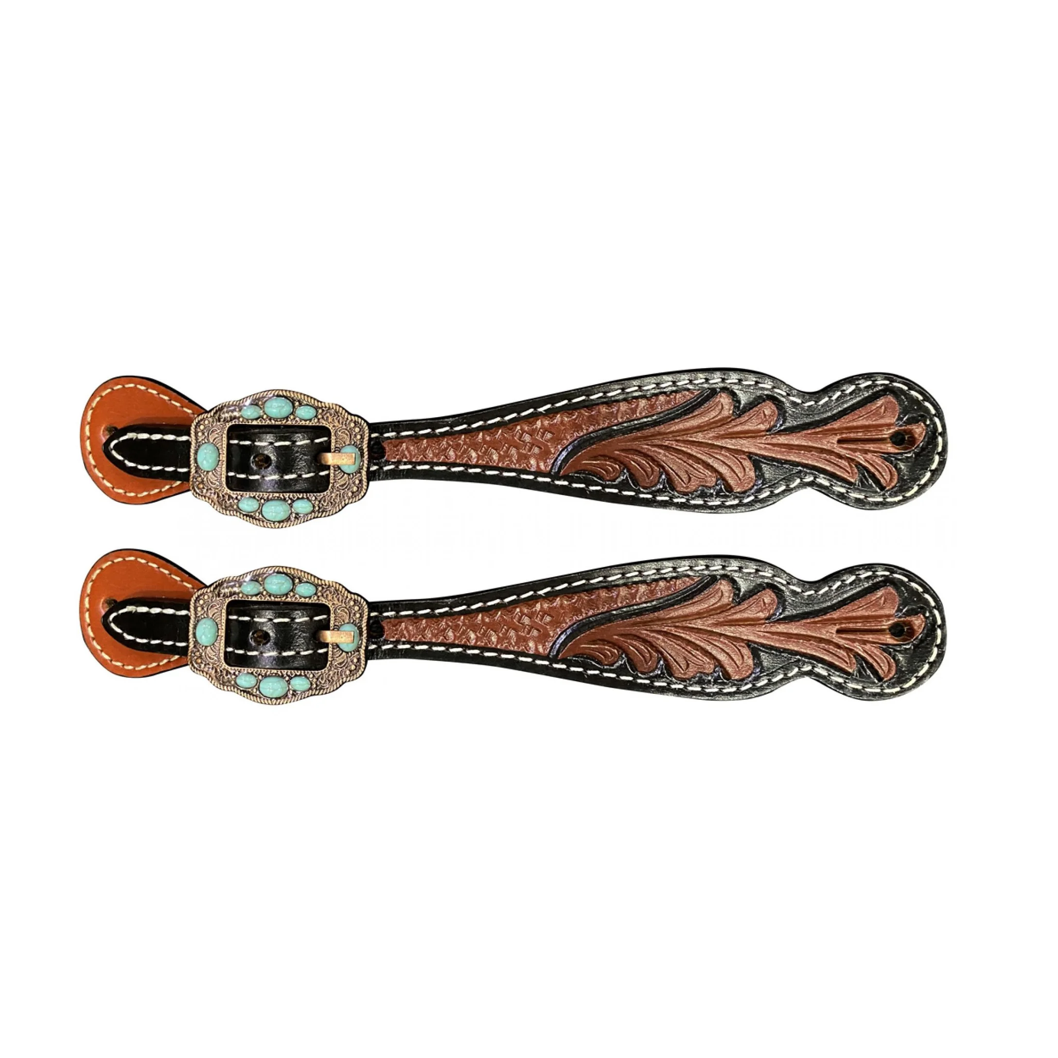 Custom Made100 Genuine Leather Western Tooled Spur Strap With Engraved