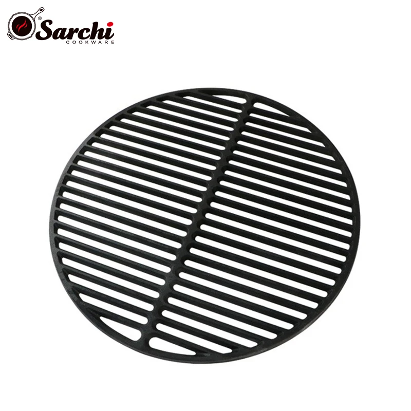 Bbq Campfire Charcoal Grill Cast Iron Grate Grids Sear Grate Fire Pit ...