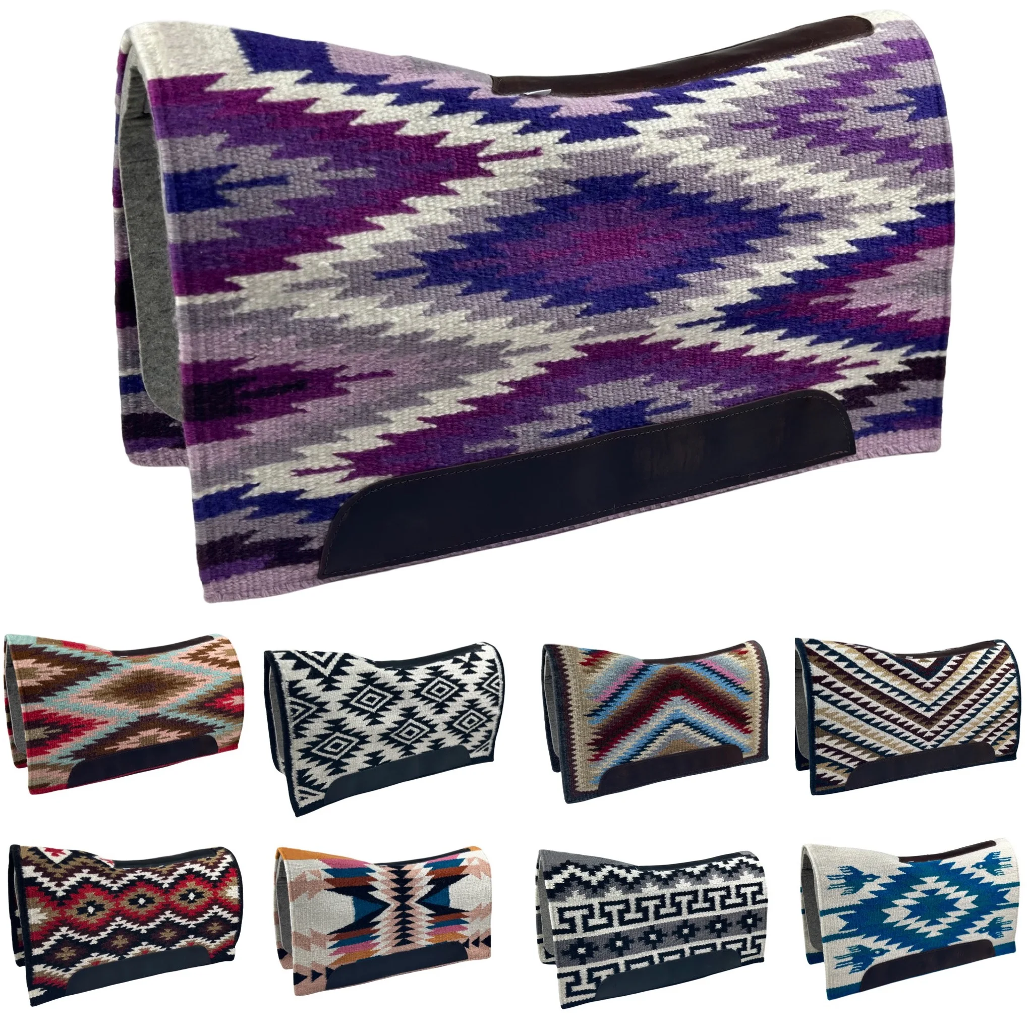 Best Design Hand Made Western Saddle Pad Made With New Zealand Wool And
