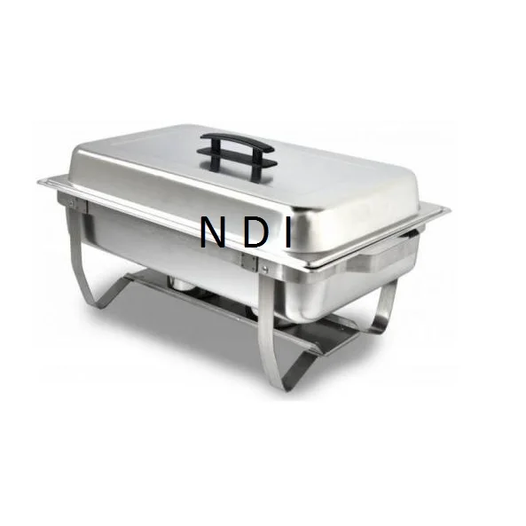 Stainless Steel Nickel Plated Finishing Chafing Dish With Two Burner
