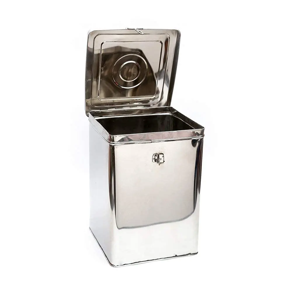 Stainless Steel Big Storage Box With Handle Steel Container 5 Kg Steel