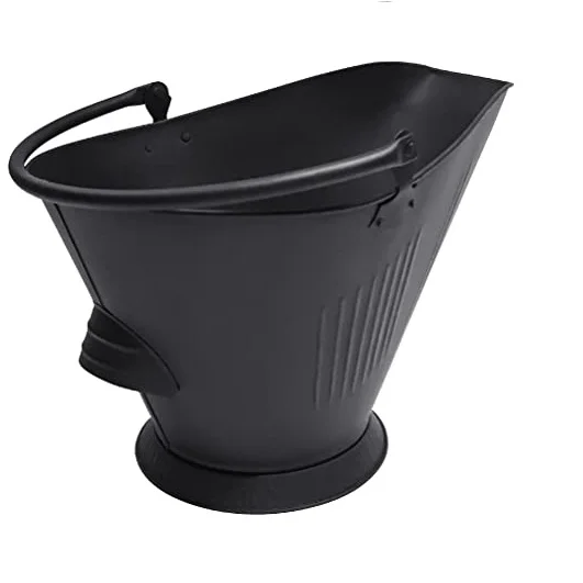 Iron Ash Bucket With Lid Coal Bucket For Fireplace Fire Pits Burning