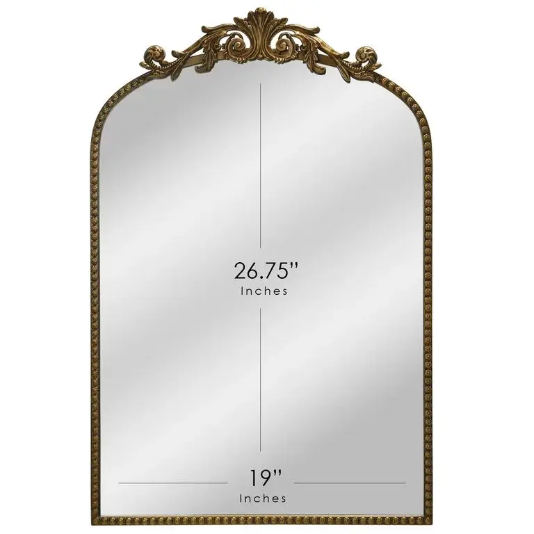 American Design Wall Mirror Iron & Glass Reflector Bathroom Mirror