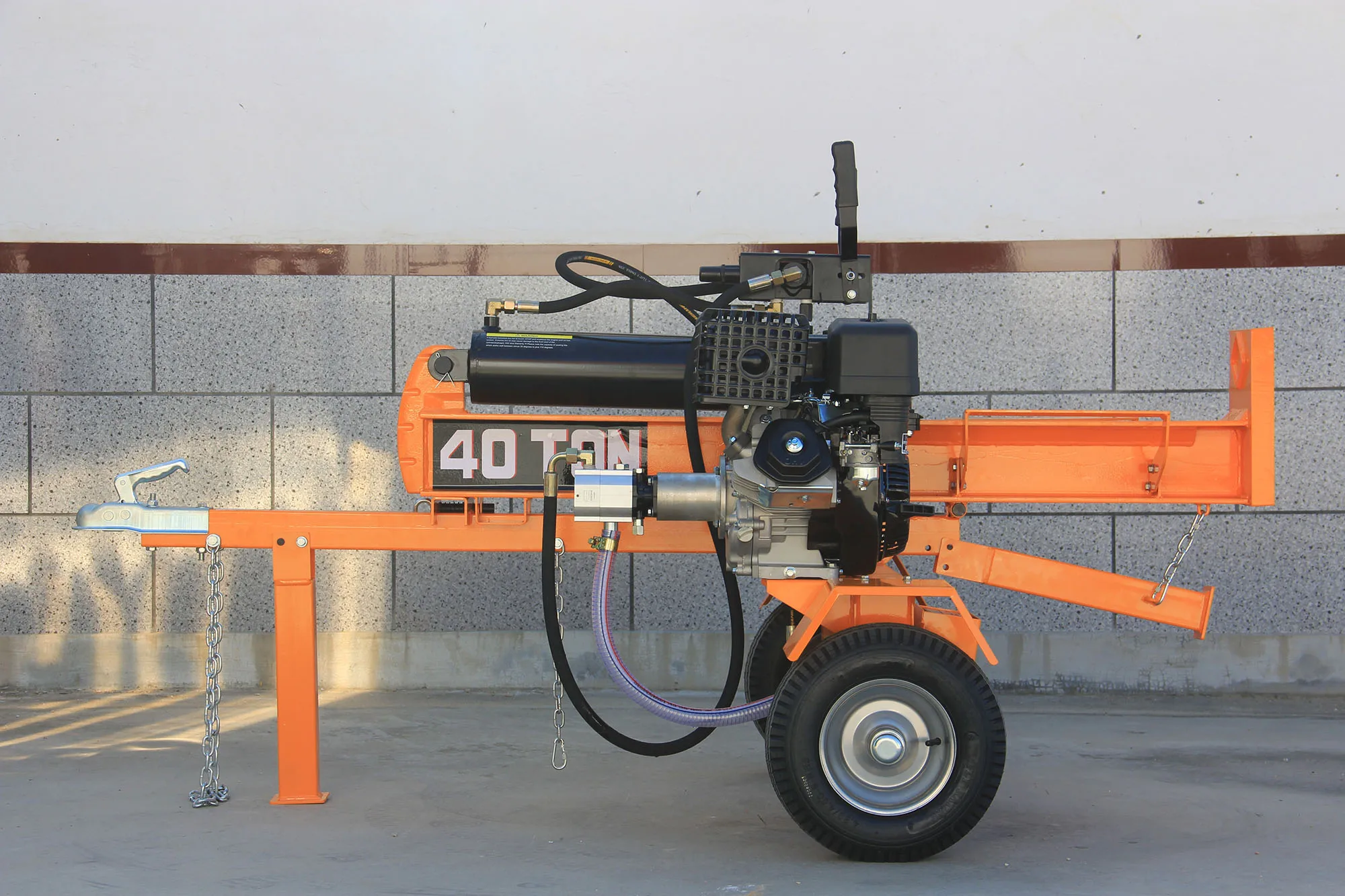 40 Ton Hydraulic Electric Log Splitter - Efficient Wood Cutting