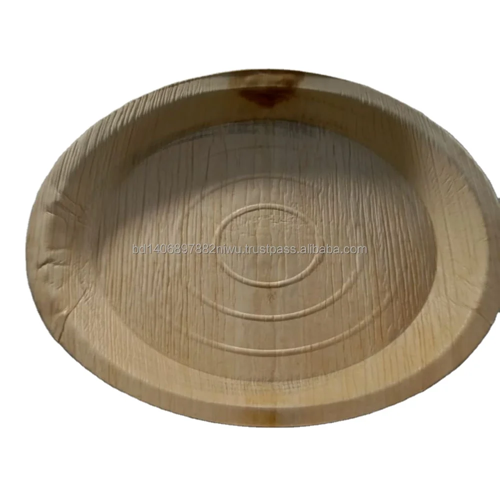 100 Organic Natural Areca Palm Leaf Disposable Plates And Spoons New