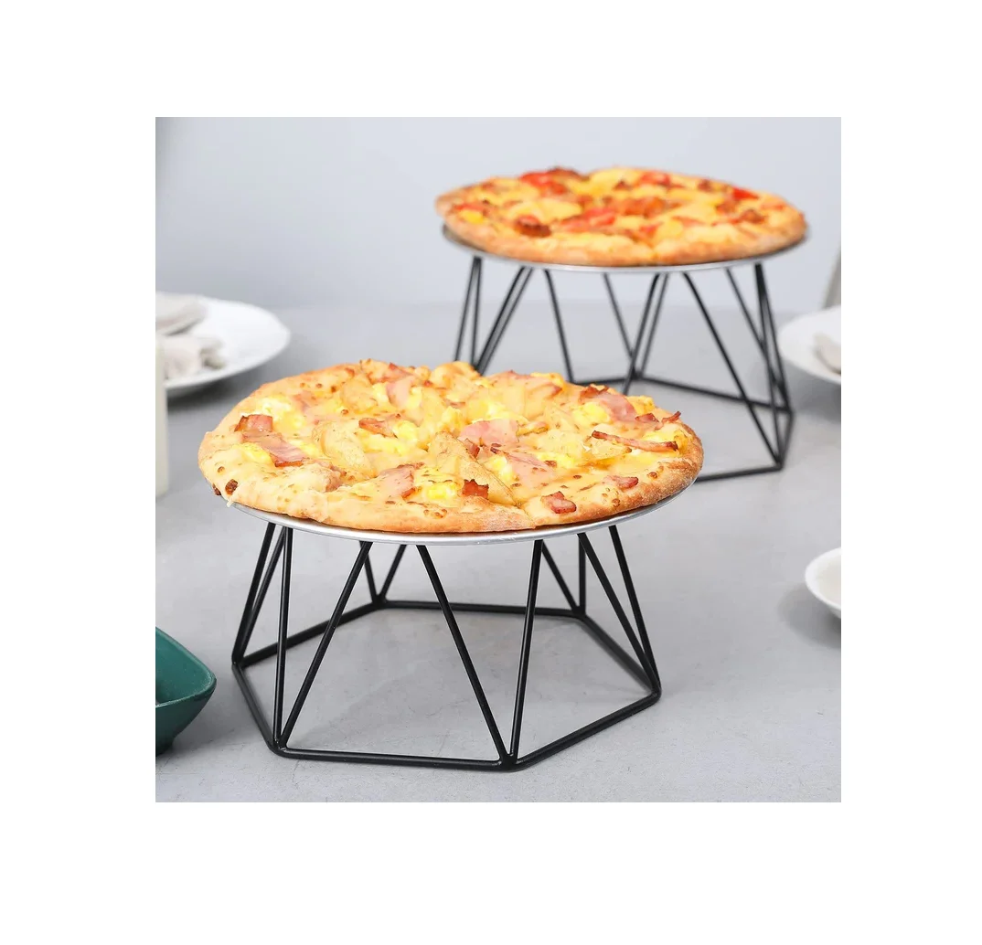 High Quality Metal Pizza Pan Stand Premium Quality Kitchen Tabletop