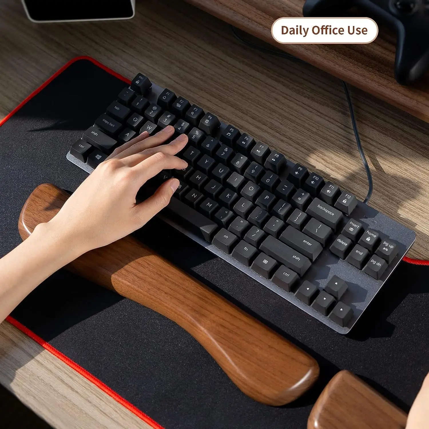Gaming Wooden Wrist Rest Keyboard Wrist Rest Wood Ergonomic Palm Rest