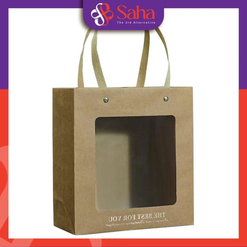 Custom Fashion Shopping Gift Paper Bag Free Sample Dimension 18*18*9 Cm