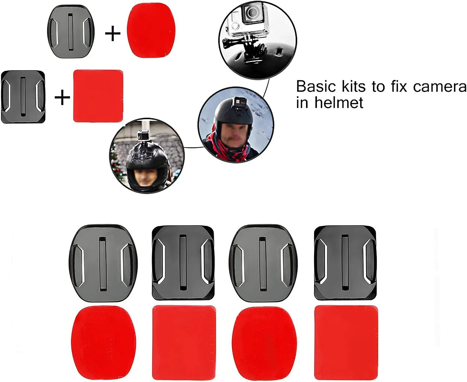 12 Pcs Adhesive Mount Kit Sticky Pads For Gopro Hero 10 9 8 7 6 5 4