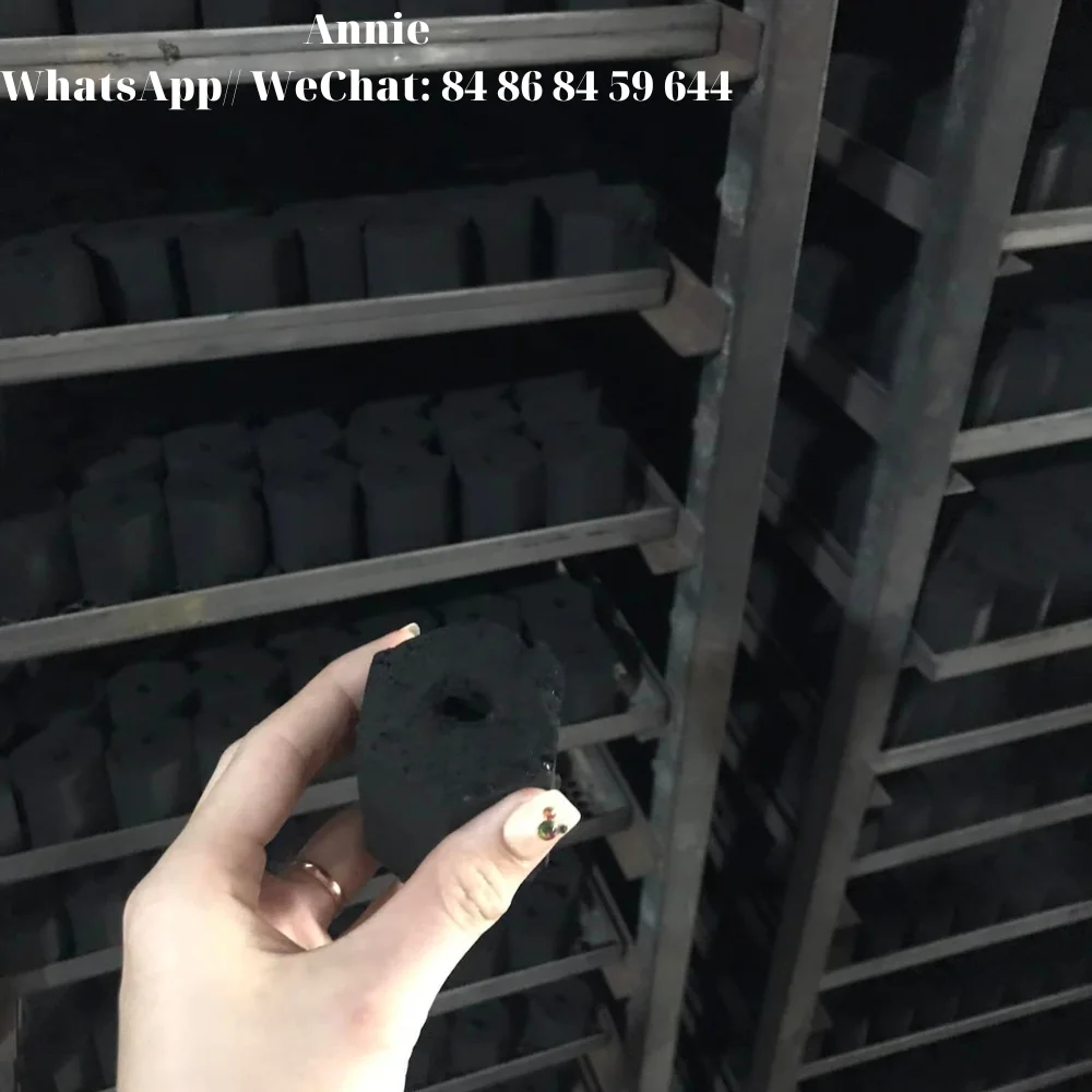Hot Selling Coconut Charcoal Bbq Briquettes Ben Tre Warehouse Pure