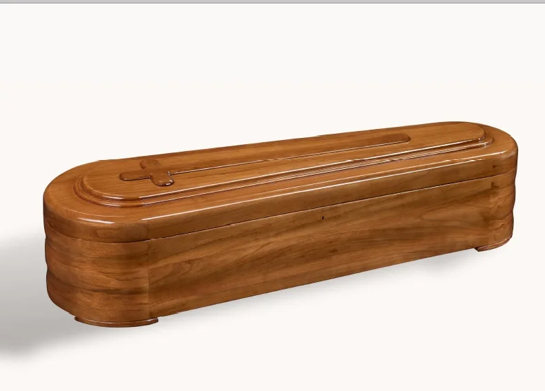 Factory Prices Coffin With Top Grade Material Wooden Made Coffin For