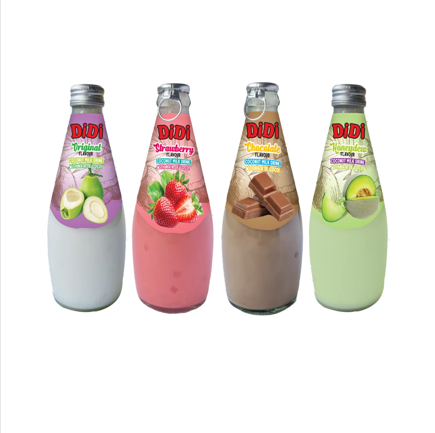 Didi Coconut Milk With Nata De Coco Honeydew Melon Flavour Coconut Milk Coconut Juice Nata De