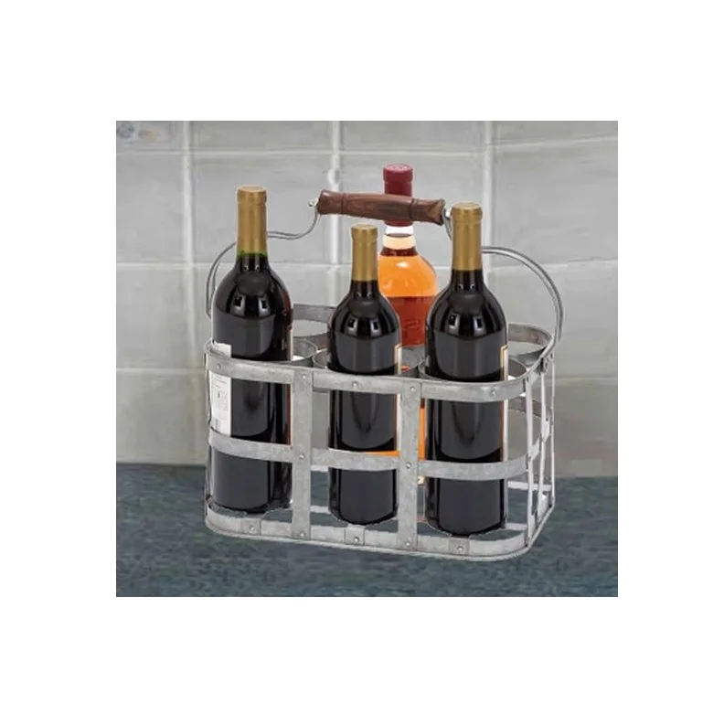 Galvanized Metal Caddy With Compartments Rustic Farmhouse Kitchen