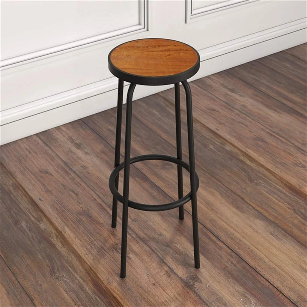 Breakfast Bar Stool Round Barstool Iron Breakfast Dining Stool For