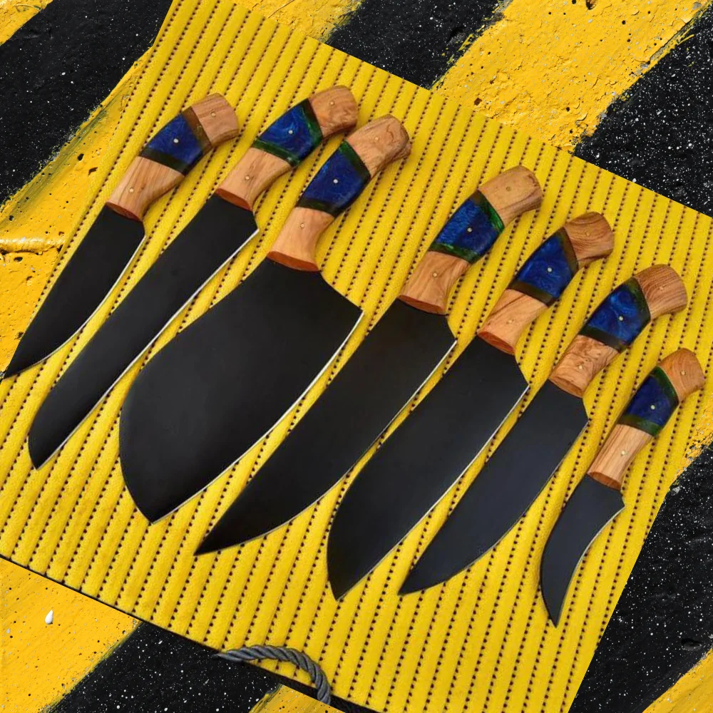 High Quality Best Seller 7 Pcs Damascus Professional Kitchen Chef