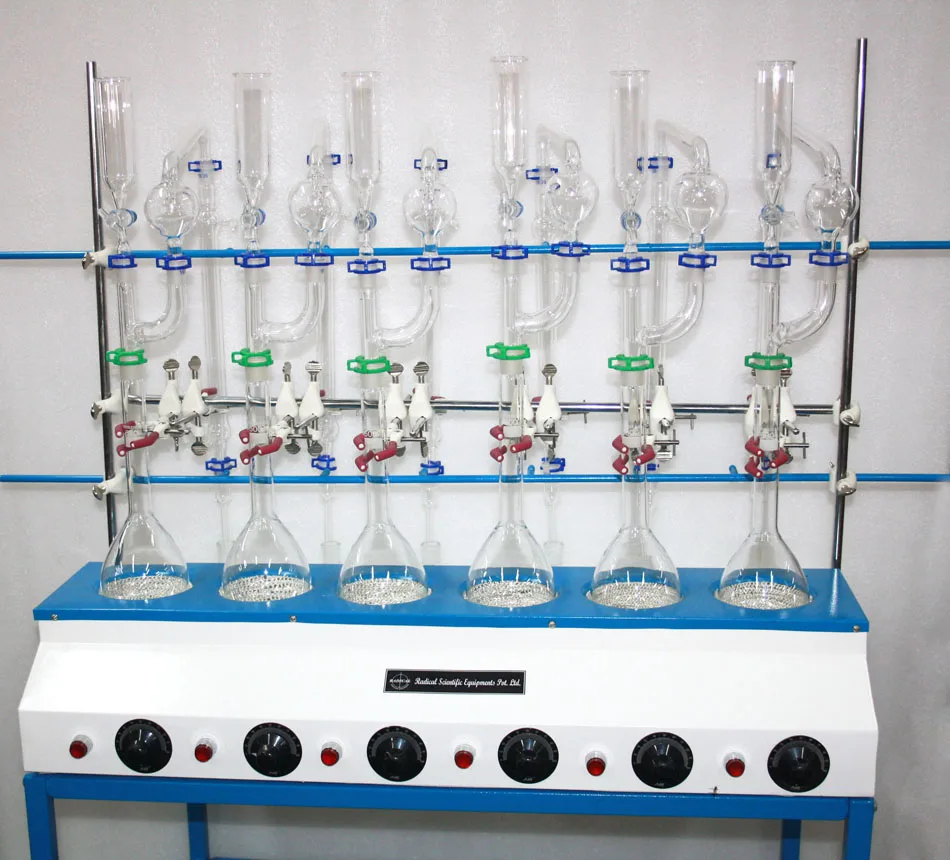 Distillation Apparatus Kjeldahl Type Used For Determining The Nitrogen