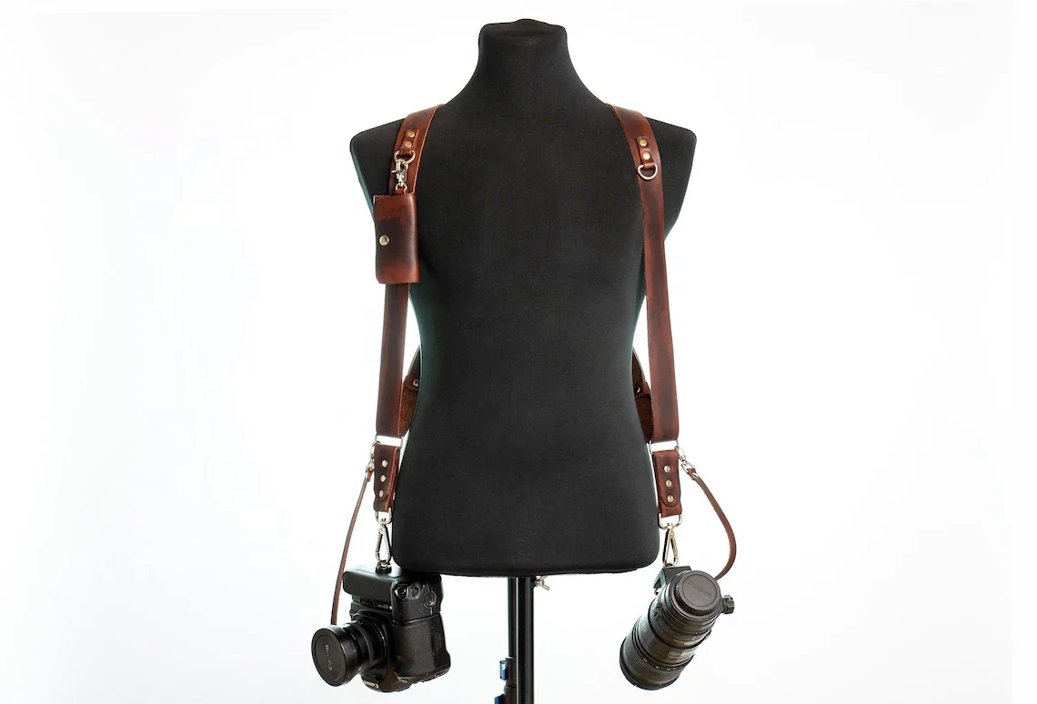 Genuine Leather Camera Shoulder Neck Strap Camera Custom Logo Genuine