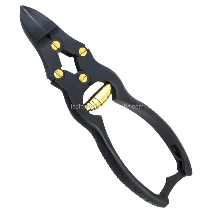 Heavy Duty Toenail Clippers Matt Black Stainless Steel Professional