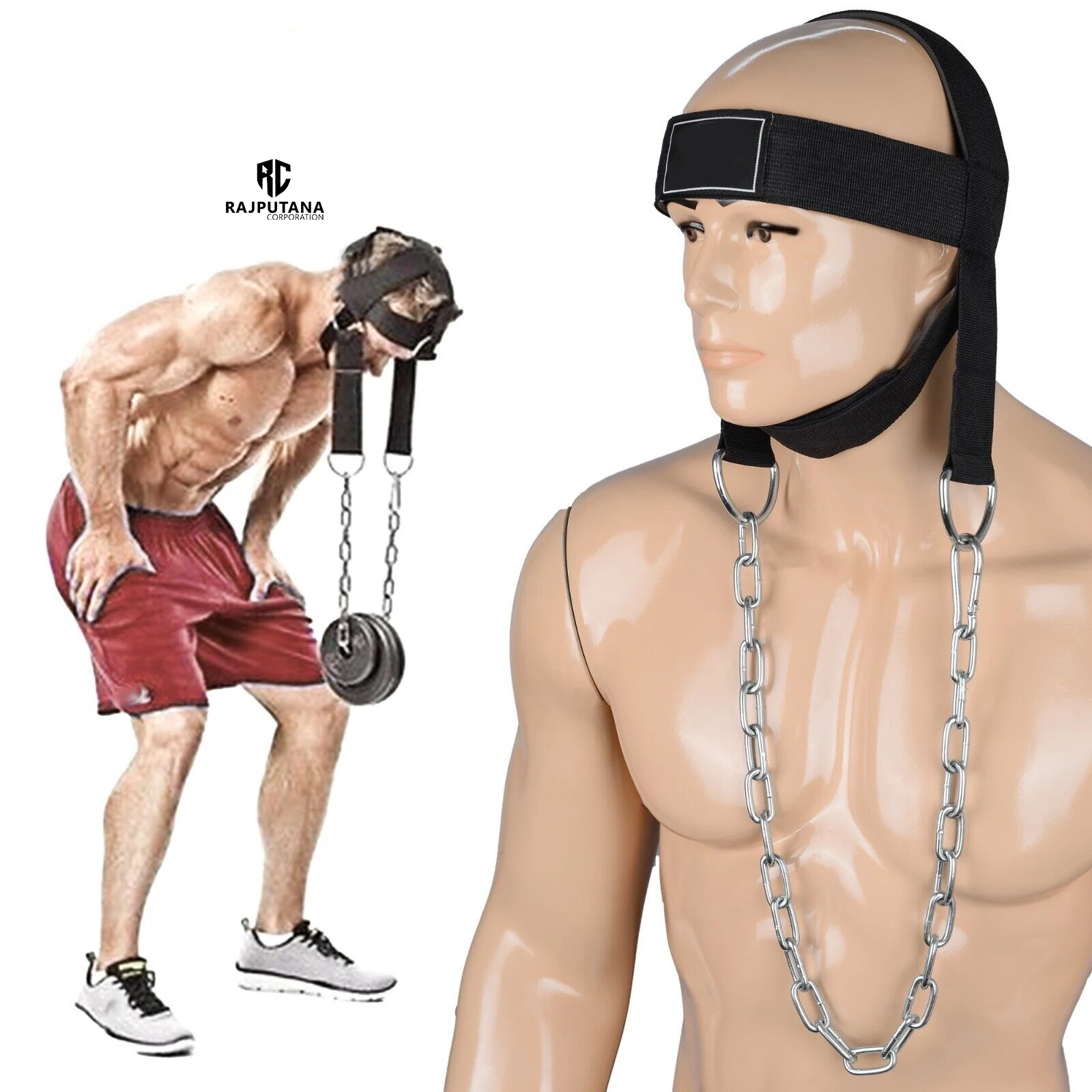 Weight Lifting Pro Head &amp; Neck Harness Padded - Imbracatura Per Collo E Testa Palestra