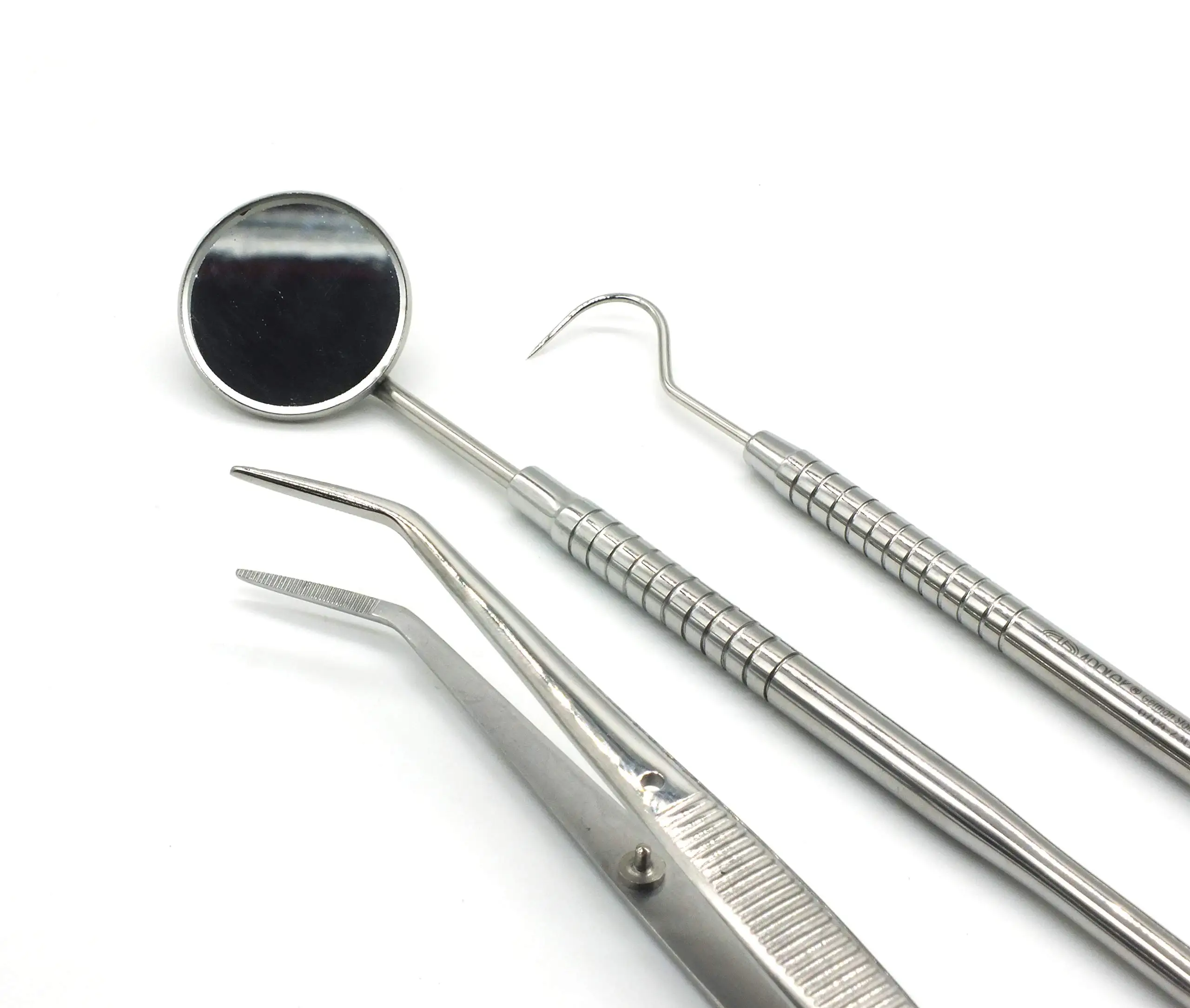 Dental Mirror Kit Dentistry Lab Mouth Mirror Dentists Pick Tool Teeth