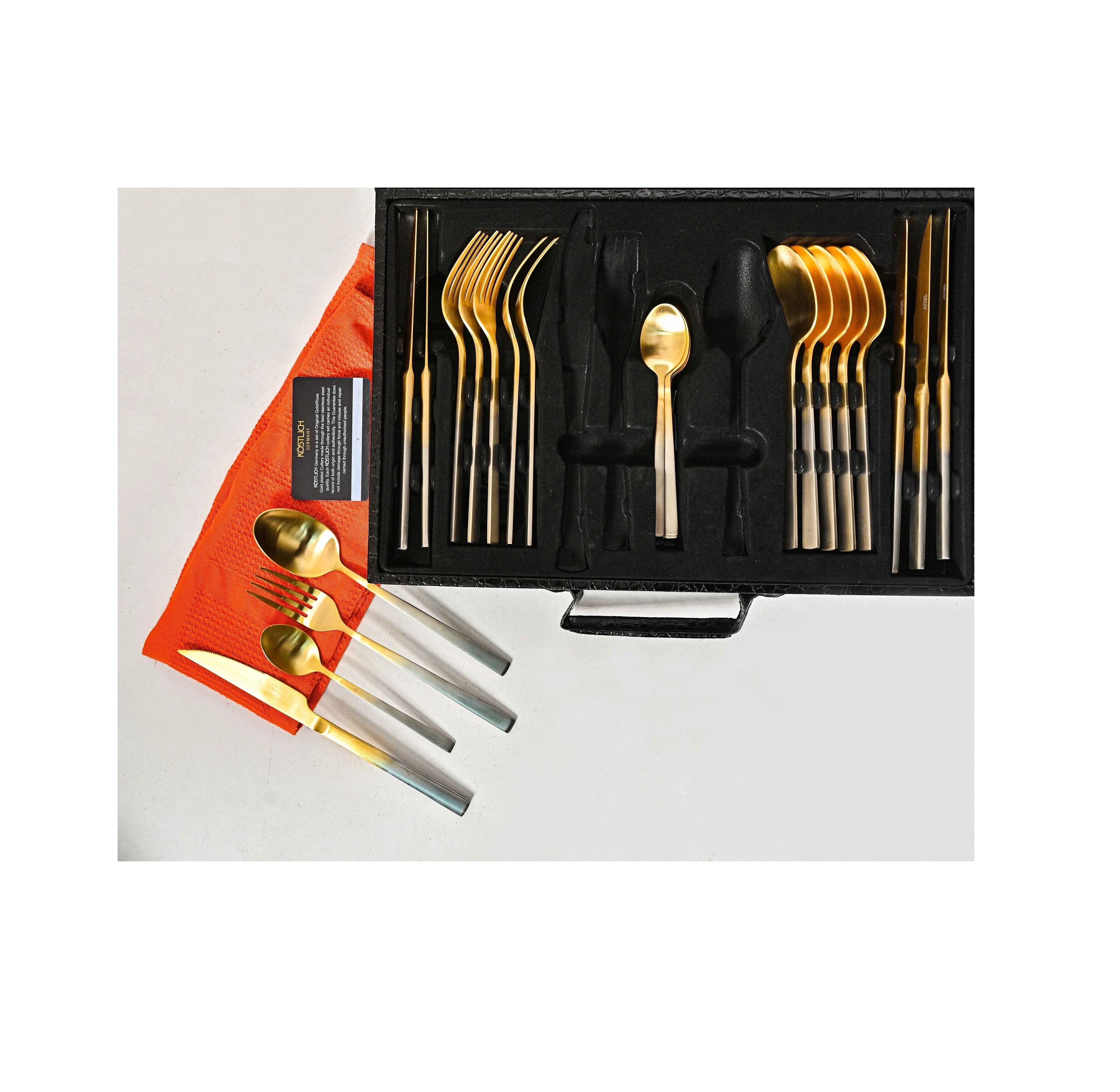 Luxury Style Stainless Steel Flatware Steak Knife And Fork Gift Box ...