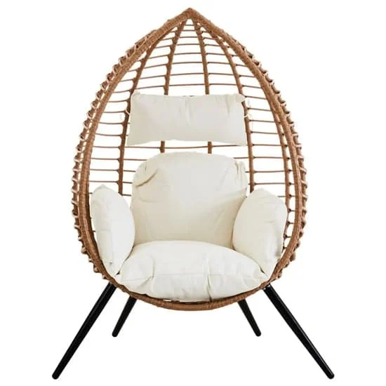 Shagi Egg Chair Made Of Aluminum Frame Wrapped In Synthetic Rattan