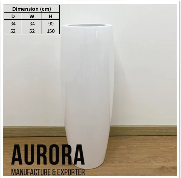 Wholesale Cheap Decorative Modern Fiberglass Planter Box Terracotta