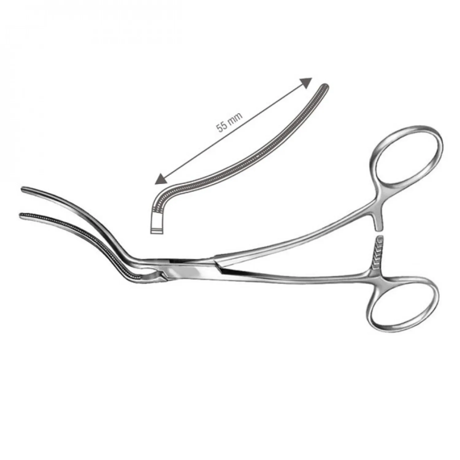 VATS MICS Manual Surgical Instruments for Lung Grasping Forceps Chest ...