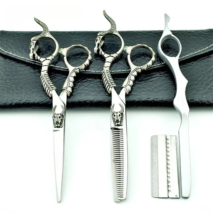 6" Bull Inflexible Best Hair Scissors Barber Thinning Shears