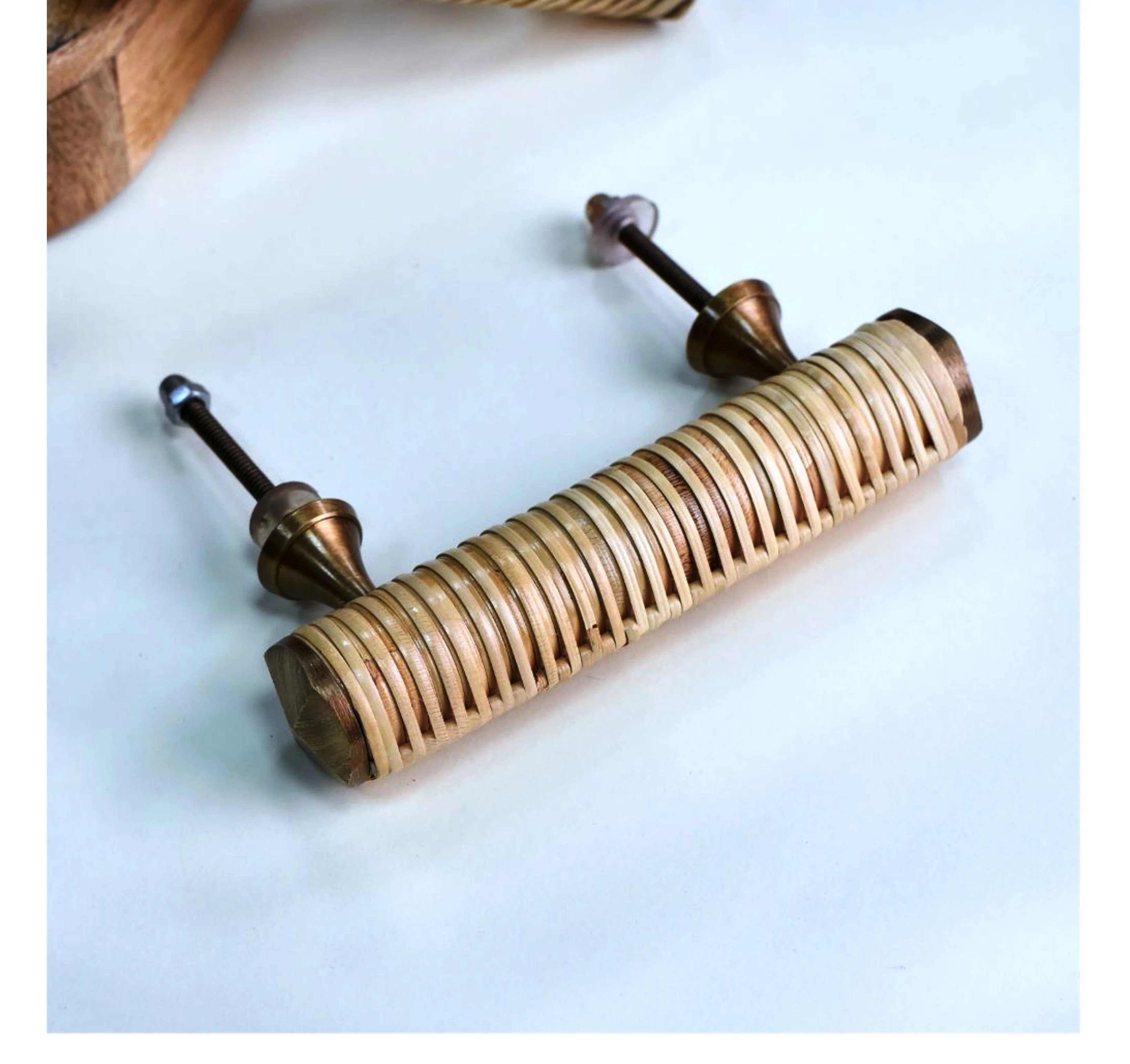 Prime Line Bi Fold Door Pull Knob With Screw Wood Luxury Wood Resin