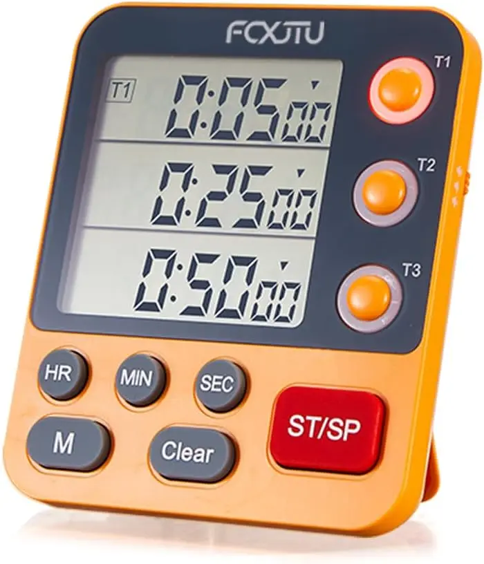 FCXJTU Digital Triple Kitchen Timer