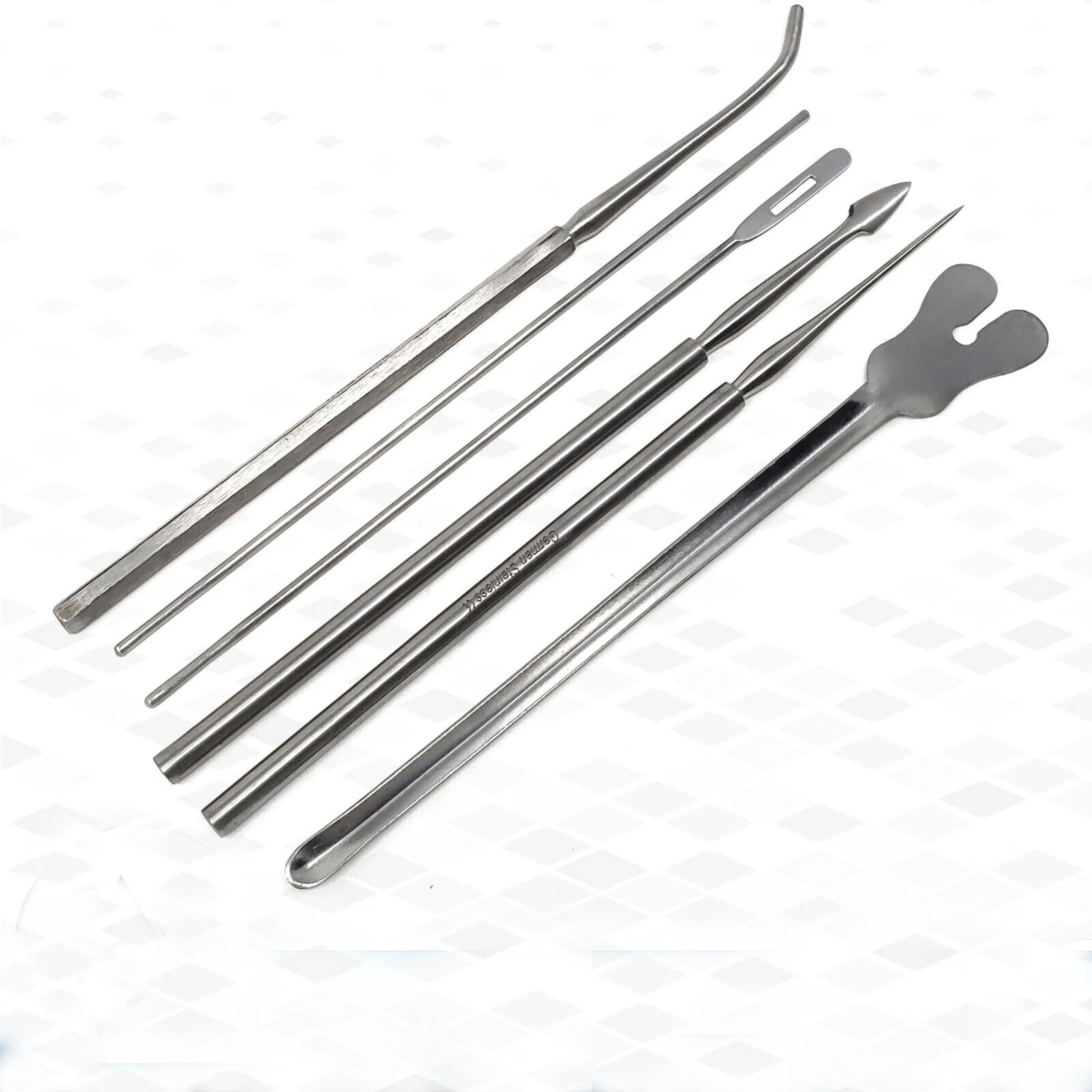 Double Ended Surgical Dissection Probe Stainless Steel 130mm Straight